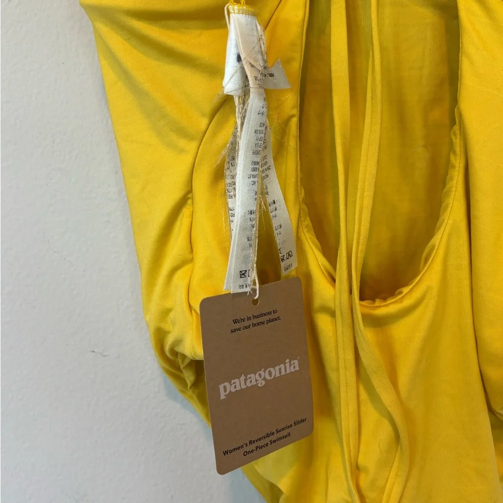 NWT Patagonia Yellow Reversible Swimwear Small - Picture 3 of 7